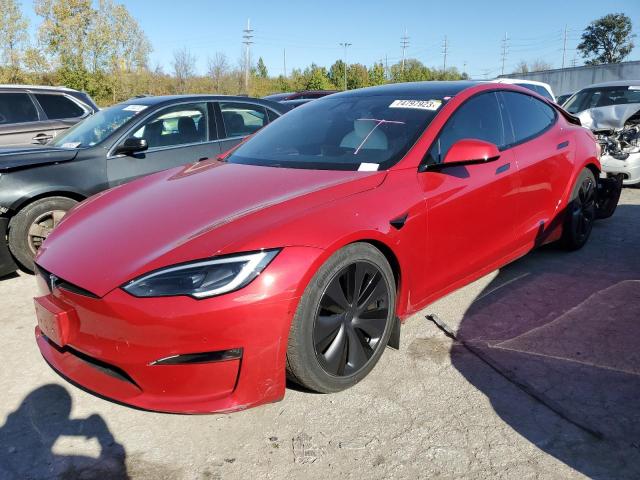 5YJSA1E53NF477207 - 2022 TESLA MODEL S Qırmızı foto 1