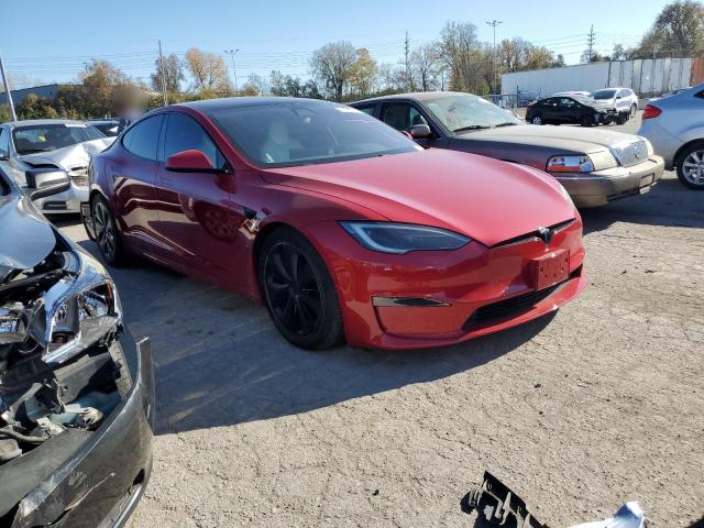 5YJSA1E53NF477207 - 2022 TESLA MODEL S Qırmızı foto 4