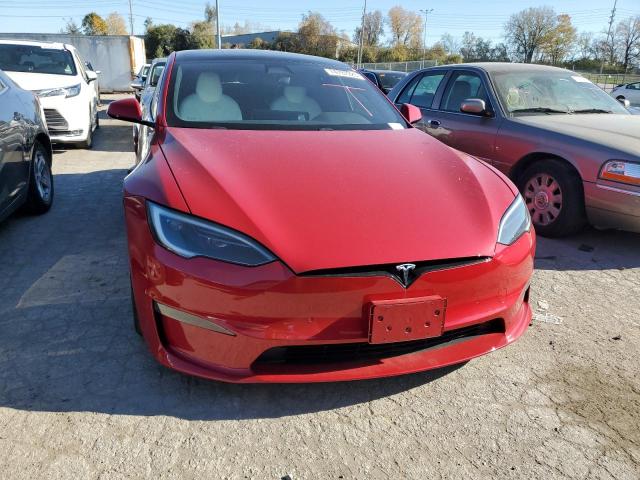 5YJSA1E53NF477207 - 2022 TESLA MODEL S Qırmızı foto 5