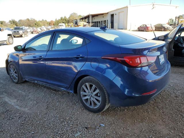 5NPDH4AE6GH673366 - 2016 HYUNDAI ELANTRA SE BLUE photo 2