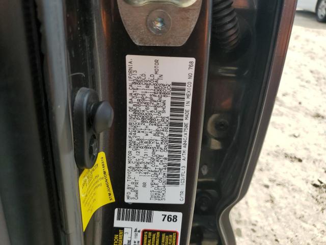 3TMJU4GN1DM148310 - 2013 TOYOTA TACOMA DOUBLE CAB PRERUNNER GRAY photo 13