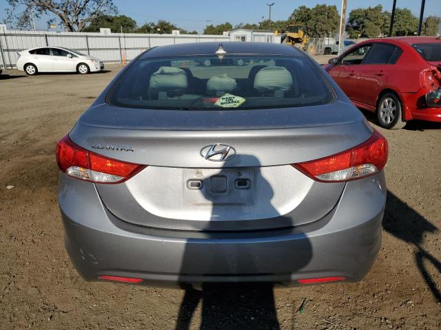 KMHDH4AE9CU415161 - 2012 HYUNDAI ELANTRA GLS GRAY photo 6