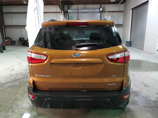 MAJ6P1UL2JC196061 - 2018 FORD ECOSPORT SE ORANGE photo 6