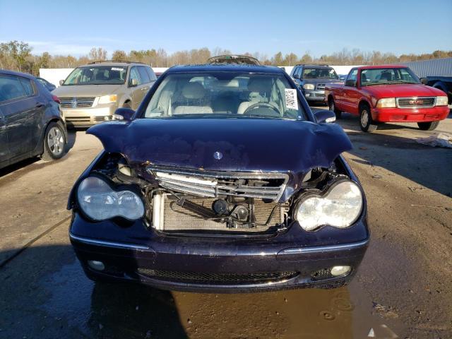 WDBRF64J13F348241 - 2003 MERCEDES-BENZ C 320 BLUE photo 5