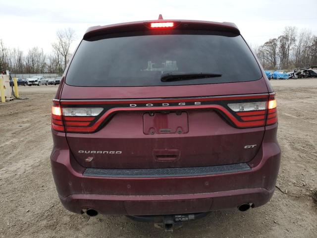 1C4RDJDG2JC142374 - 2018 DODGE DURANGO GT MAROON photo 6