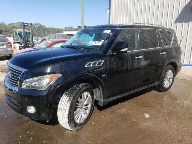 JN8AZ2NF5E9554192 - 2014 INFINITI QX80 BLACK photo 1