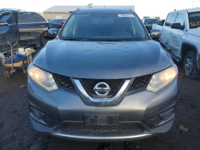 KNMAT2MV5FP564594 - 2015 NISSAN ROGUE S GRAY photo 5