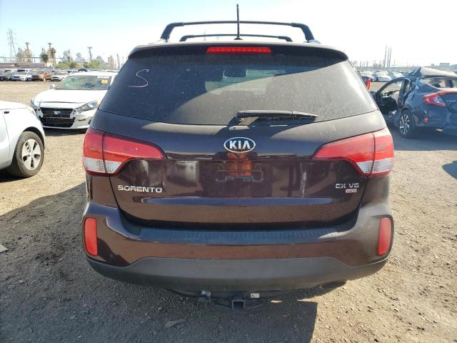 5XYKU4A71EG498338 - 2014 KIA SORENTO EX BURGUNDY photo 6