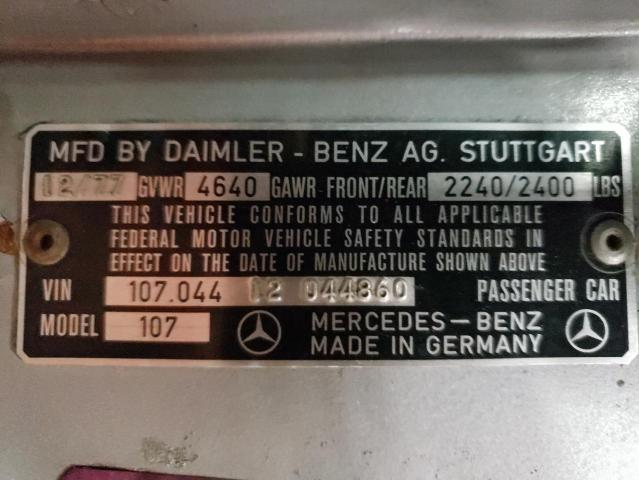 044860 - 1978 MERCEDES-BENZ S 450 SILVER photo 13