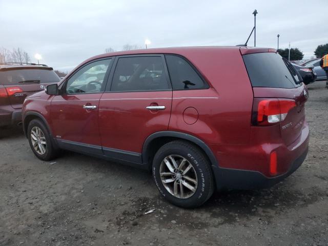 5XYKTCA61FG552646 - 2015 KIA SORENTO LX RED photo 2