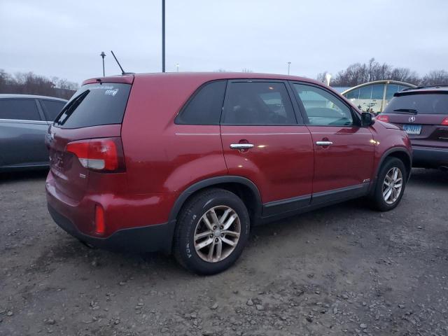 5XYKTCA61FG552646 - 2015 KIA SORENTO LX RED photo 3