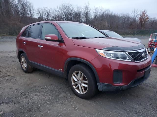 5XYKTCA61FG552646 - 2015 KIA SORENTO LX RED photo 4