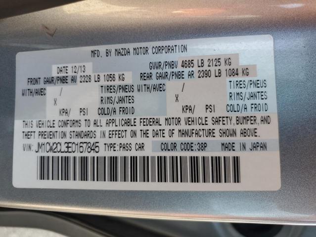JM1CW2CL3E0167845 - 2014 MAZDA 5 TOURING Արծաթագույն լուսանկար 13