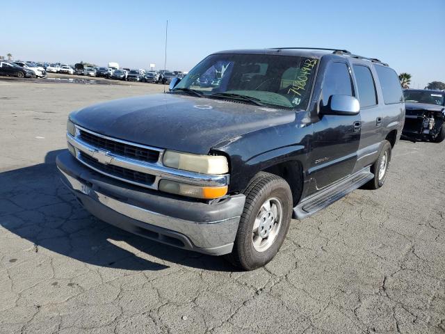 1GNEC16Z42J302484 - 2002 CHEVROLET SUBURBAN C1500 BLACK photo 1