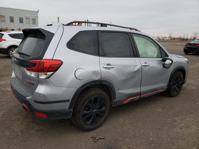 JF2SKEKC3KH450349 - 2019 SUBARU FORESTER SPORT GRAY photo 3