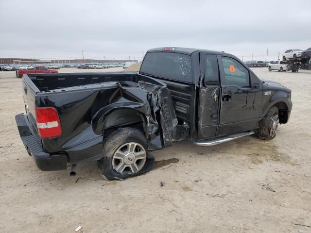 1FTRF12W48KE17327 - 2008 FORD F150 BLACK photo 3