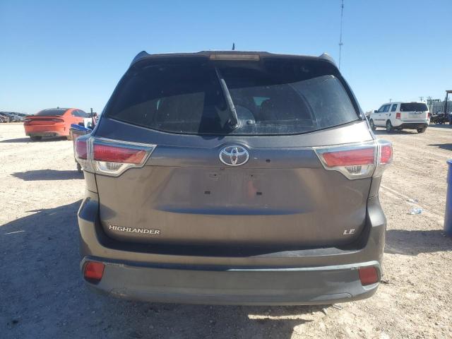 5TDZKRFH5GS170655 - 2016 TOYOTA HIGHLANDER LE CHARCOAL photo 6