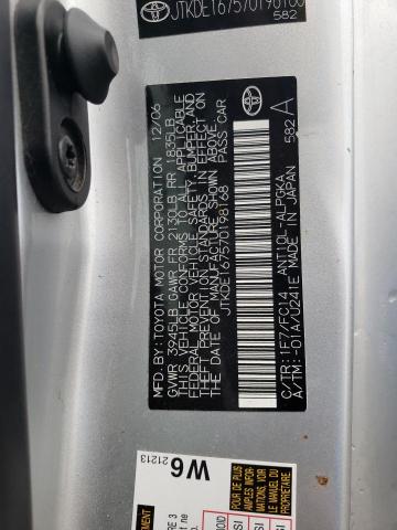 JTKDE167570198168 - 2007 TOYOTA SCION TC 银色 照片 13