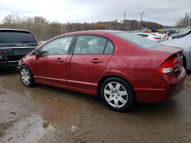 2HGFA1F58BH540891 - 2011 HONDA CIVIC LX RED photo 2