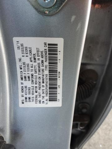 1HGCR2F84FA016749 - 2015 HONDA ACCORD EXL SILVER photo 12