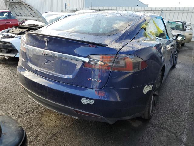 5YJSA1H44FF082523 - 2015 TESLA MODEL S P85D BLUE photo 3