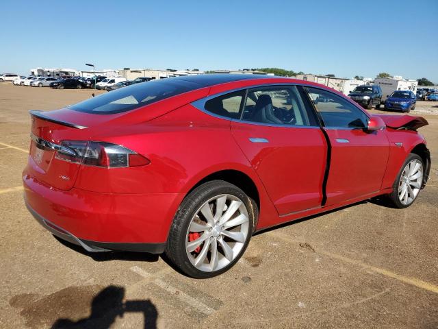 5YJSA1DP1DFP21857 - 2013 TESLA MODEL S Կարմիր լուսանկար 3