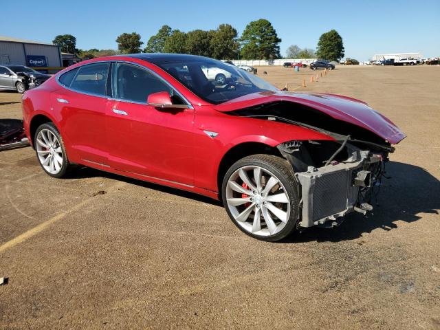 5YJSA1DP1DFP21857 - 2013 TESLA MODEL S Կարմիր լուսանկար 4