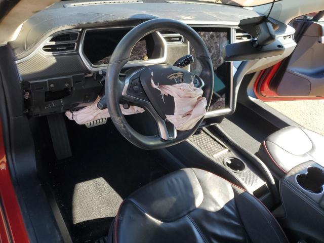 5YJSA1DP1DFP21857 - 2013 TESLA MODEL S Կարմիր լուսանկար 8