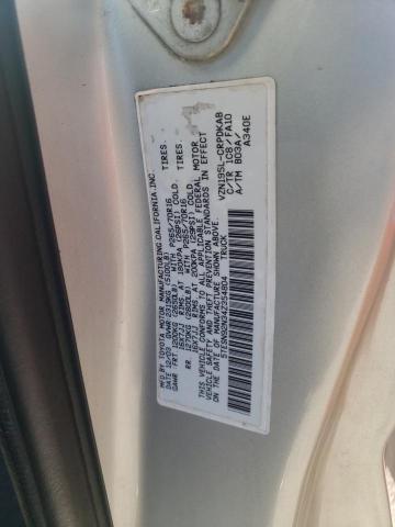 5TESN92N34Z354804 - 2004 TOYOTA TACOMA XTRACAB PRERUNNER ვერცხლისფერი ფოტო 12