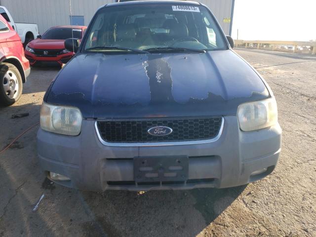 1FMCU04152KC83423 - 2002 FORD ESCAPE XLT BLUE photo 5