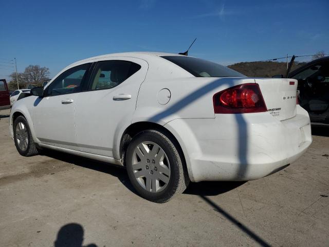 1C3CDZAB7CN128589 - 2012 DODGE AVENGER SE WHITE photo 2