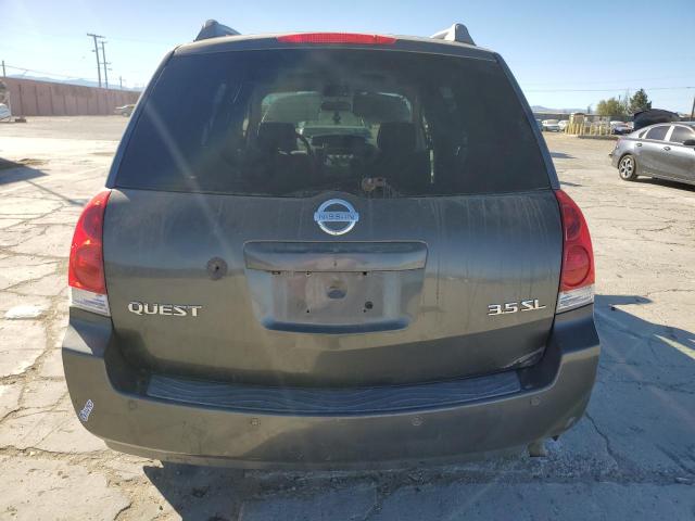 5N1BV28U36N115342 - 2006 NISSAN QUEST S GRAY photo 6