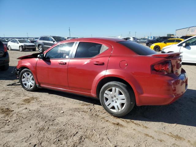 1C3CDZABXEN232464 - 2014 DODGE AVENGER SE RED photo 2