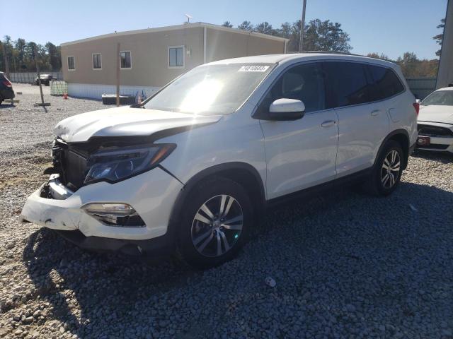 5FNYF5H57HB027739 - 2017 HONDA PILOT EXL WHITE photo 1