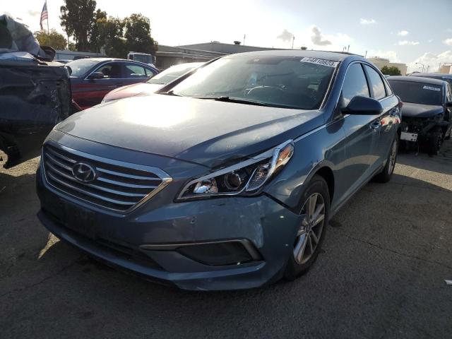 5NPE24AF5GH324200 - 2016 HYUNDAI SONATA SE BLUE photo 1