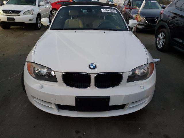 WBAUL7C59BVM80955 - 2011 BMW 128 I WHITE photo 5