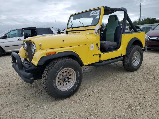 1JCCM87AXDT028695 - 1983 JEEP JEEP CJ7 YELLOW photo 1