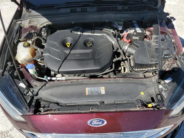 3FA6P0H93HR251301 - 2017 FORD FUSION SE MAROON photo 11