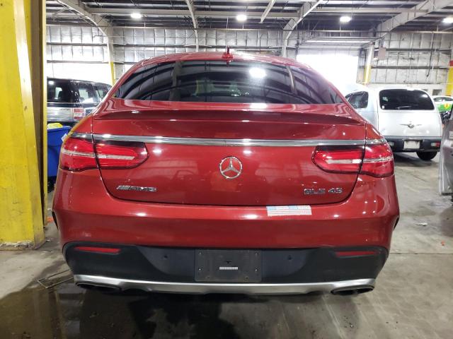 4JGED6EB9HA058231 - 2017 MERCEDES-BENZ GLE COUPE 43 AMG RED photo 6