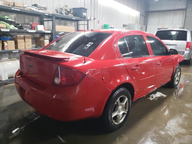 1G1AK58F787132611 - 2008 CHEVROLET COBALT LS RED photo 3