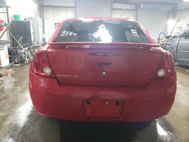 1G1AK58F787132611 - 2008 CHEVROLET COBALT LS RED photo 6