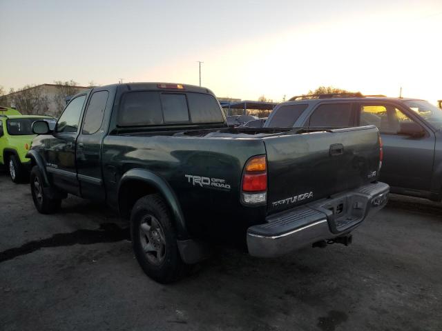 5TBRT34143S350874 - 2003 TOYOTA TUNDRA ACCESS CAB SR5 GREEN photo 2
