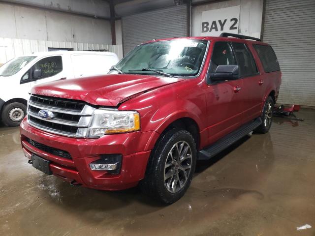 1FMJK1JT2FEF24898 - 2015 FORD EXPEDITION EL XLT MAROON photo 1