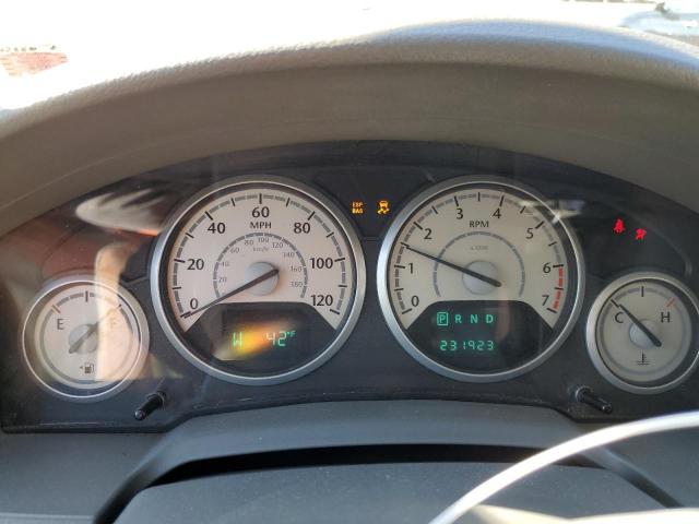 2A8HR54P08R640782 - 2008 CHRYSLER TOWN & COU TOURING SILVER photo 9