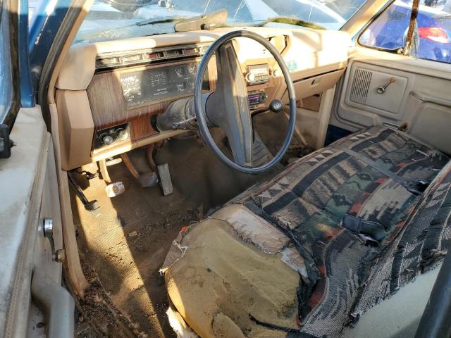 1FDHF2716EPA15155 - 1984 FORD F250 BLUE photo 8