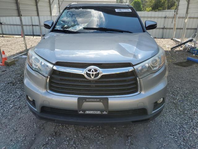5TDJKRFH4FS113441 - 2015 TOYOTA HIGHLANDER XLE Gris foto 5