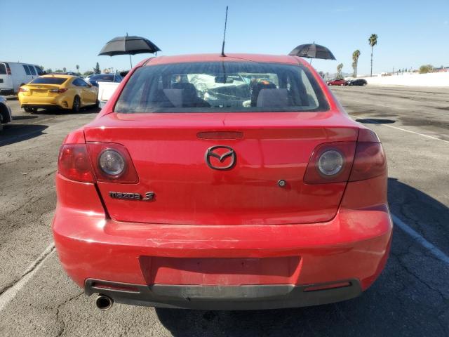 JM1BK12F261501291 - 2006 MAZDA 3 I RED photo 6