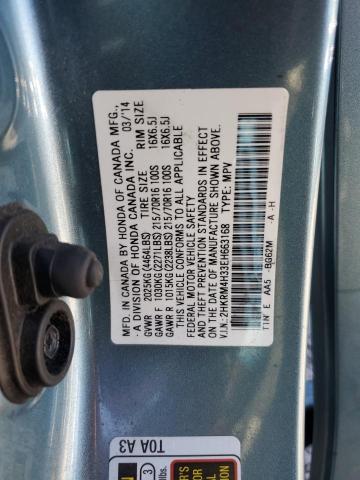 2HKRM4H33EH663168 - 2014 HONDA CR-V LX BLUE photo 13