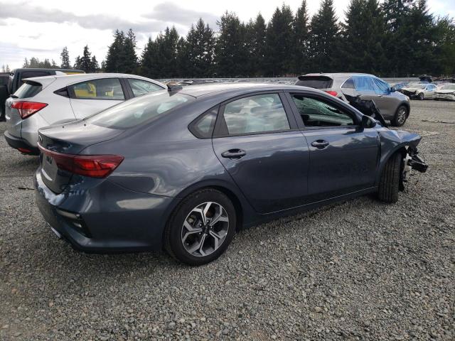 3KPF24AD3ME278787 - 2021 KIA FORTE FE BLUE photo 3