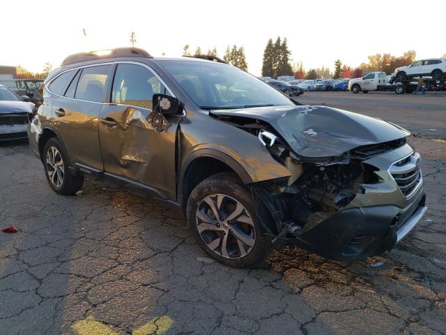 4S4BTANC7N3257277 - 2022 SUBARU OUTBACK LIMITED GREEN photo 4